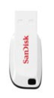 Флеш диск SanDisk 8Gb Cruzer Blade White (SDCZ50C-008G-B35W)
