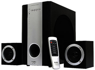 Колонки SVEN MS-1060R, чёрный (60 Вт, ПДУ, два входа)