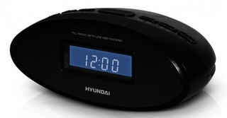 Радиобудильник Hyundai H-1535 черный
