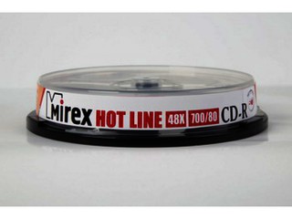 Диск CD-R Mirex Hotline 700 Мб 48x бокс 10 штук