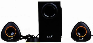Колонки  Genius SW-2.1 800, 20W RMS, black with yellow