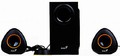 Колонки  Genius SW-2.1 800, 20W RMS, black with yellow
