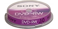 Диск DVD-RW Sony  4,7 Гб 4x (1шт) 10DMW47SP