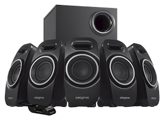Колонки Creative A550 (5.1) черный 22Вт