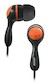 Наушники BBK EP-1210S черные с оранжевым (вкладыши)