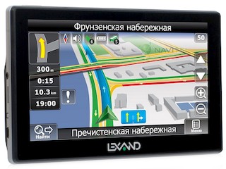 Навигатор Автомобильный GPS Lexand STR-6100pro HD 6" 800x480 4Gb microSD FM-Transmitter черный Navit