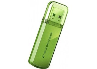 Флеш Диск Silicon Power 64Gb Helios 101 SP064GBUF2101V1N USB2.0 зеленый