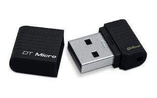 Флеш Диск Kingston 64Gb DataTraveler Micro USB DTMCK/64GB USB2.0 черный