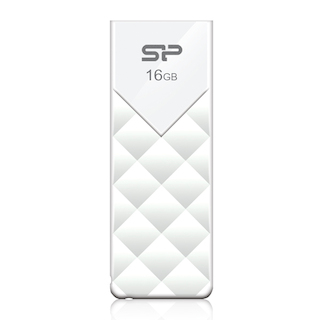 Флеш Диск Silicon Power 16Gb Ultima U03 белый SP016GBUF2U03V1W