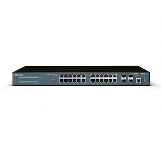 Коммутатор Buffalo (BS-G2124M-EU) 24-порта 10/100/1000BASE-T SNMP,Web UI,Console