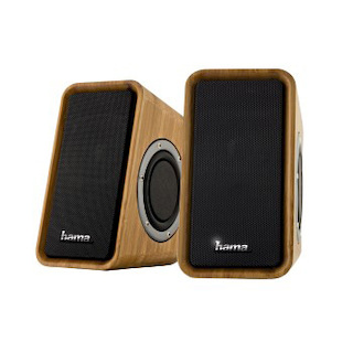 Колонки Hama H-52805 Bamboo стерео 3.5 мм Lack питание USB ДУ натуральный