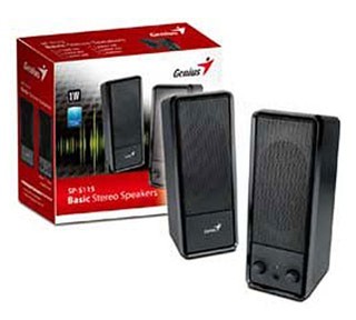 Колонки Genius SP-S115 (1 W RMS) черный цвет