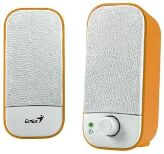 Колонки Genius SP-A120 (2.0) white/orange 2W