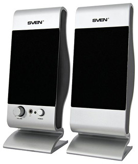Колонки Sven 360 2.0 silver 8Вт