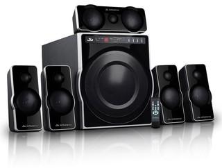 Колонки Jetbalance JB-624 5.1 черные ПДУ (57W+2*12W+2*13W+14W)