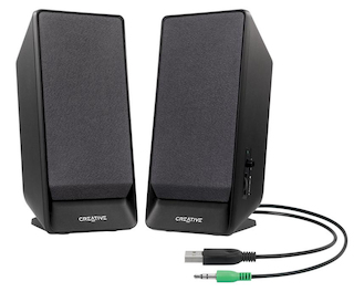 Акустическая система Creative SBS A50 (2.0) черный 1.6W
