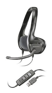 Наушники с микрофоном Plantronics A628 черный 2м USB