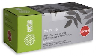 Тонер-картридж Cactus CS-TK310 для принтера Kyocera Mita FS 2000, черный, 12000 стр. (туба, 480 г.)