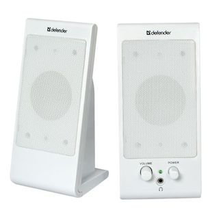 Колонки для плеера Defender Spk-170 белый (2.0) USB 2x2 W