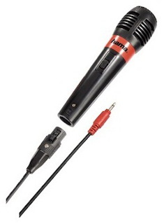 Микрофон Hama для Singstar черный/красный (H-51851)