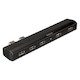 Хаб USB Hama H-115430 Концентратор "V2" USB 2.0 1:5 для PS3/PS3 Slim пассив. светодиод  черн