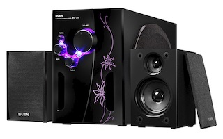 Колонки Sven MS-311 Glamour (2.1) черный 36W