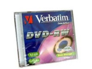 Диск DVD-RW Verbatim 4.7Gb 4x Jewel Case (10шт) 43486
