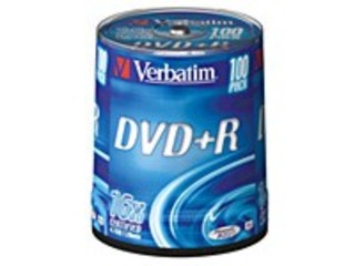Диск DVD+R Verbatim 4.7Gb 16x Cake Box (100шт) 43551