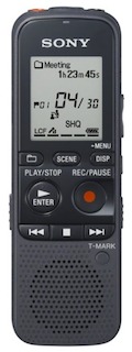 Цифровой Диктофон Sony ICDPX333M.CE7 4Gb Black Mic SP MP3 microSD miniUSB 22 ААА