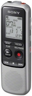 Цифровой Диктофон Sony ICDBX140.CE7 4Gb Silver FM Mic SP MP3 microSD miniUSB ААА