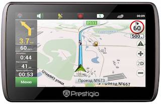 Навигатор Автомобильный GPS Prestigio Geo Vision 5000 5" 480x272 4Gb microSD черный Navitel