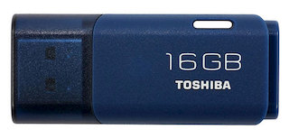 Флеш Диск Toshiba 16Gb TransMemory Hayabusa THNU16HAYBLUE(BL5 USB2.0 синий