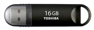 Флеш Диск Toshiba 16Gb TransMemory Suzaku THNV16SUZBLACK(BL5 USB3.0 черный