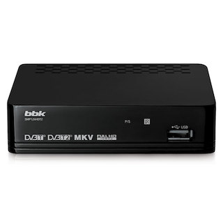 Ресивер DVB-T2 BBK SMP124HDT2 черный