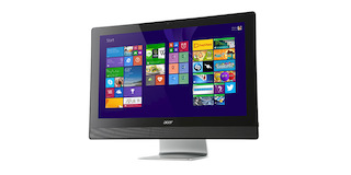 Моноблок Acer Aspire Z3-615 23"/FHD (1920x1080)/Pentium G3240T/4GB/500GB/DVD+/-RW/int HD/WiFi/BT 4.0/Win8.1/Cam/клавиатура/мышь