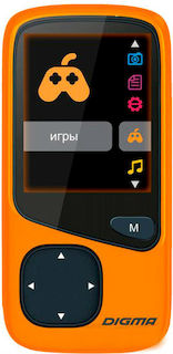 Плеер Flash Digma Cyber 1 8Gb голубой 1.8" FM HedPh /FM/AVI/AMV/MP3/WMA/FLAC/OGG/APE/WAV/TF slot