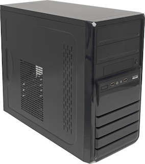 Корпус Formula FM-519D черный 400W mATX 1*80mm fan USB2.0 audio HD