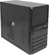 Корпус Formula FM-519D черный 400W mATX 1*80mm fan USB2.0 audio HD
