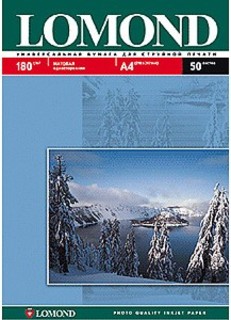 Бумага Lomond A4 180г/м2 50л.,матовая (0102014)