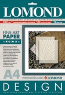 Бумага Lomond A4 200г/м2 10л.,глянцевая «Кожа» (0918041)