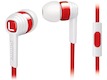 Наушники с микрофоном Philips SHE7055EN/00 белый/красный 1.2м