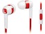 Наушники с микрофоном Philips SHE7055EN/00 белый/красный 1.2м