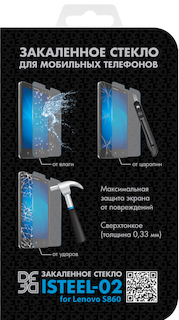 Защитное стекло DF для Lenovo S860 lSteel-02