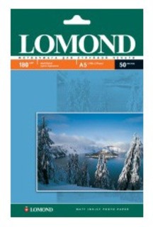 Бумага Lomond A5 180г/м2 50л.матовая (0102068)