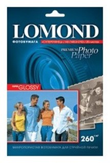 Бумага Lomond A5 260г/м2 20л., cуперглянцевая  (1103104)