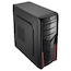 Корпус Aerocool V2X RED черный w/o PSU mATX SECC 1*92mm fan 2*USB2.0 USB3.0 audio HD bott PSU