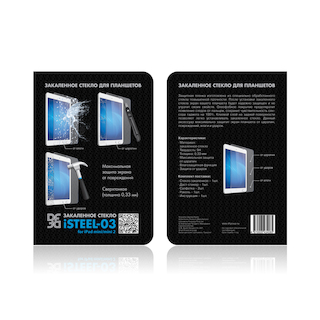 Защитное стекло для экрана DF для iPad mini/mini2 (ISTEEL-03)