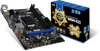 Материнская плата MSI B85M-E33 v2 Soc-1150 Intel B85 2xDDR3 mATX AC`97 8ch(7.1) GbLAN+VGA+HDMI