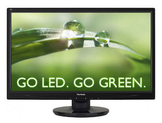 Монитор ViewSonic 21.5" VA2246a-LED черный TFT LED 5ms 16:9 матовая 1000:1 250cd 170гр/160гр 1920x10