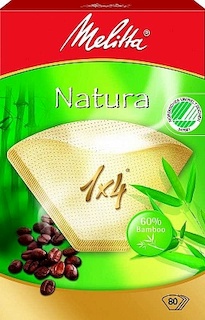 Фильтры бумажные Melitta Natura 1х4/80шт белые